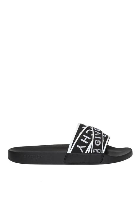 black and white givenchy slides